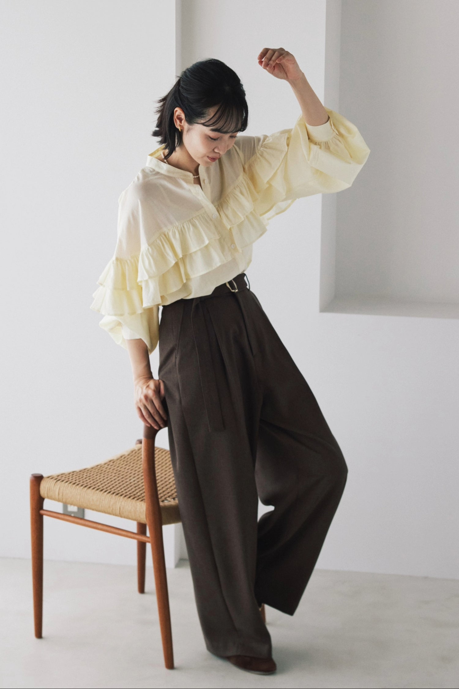 Double Frill Blouse
