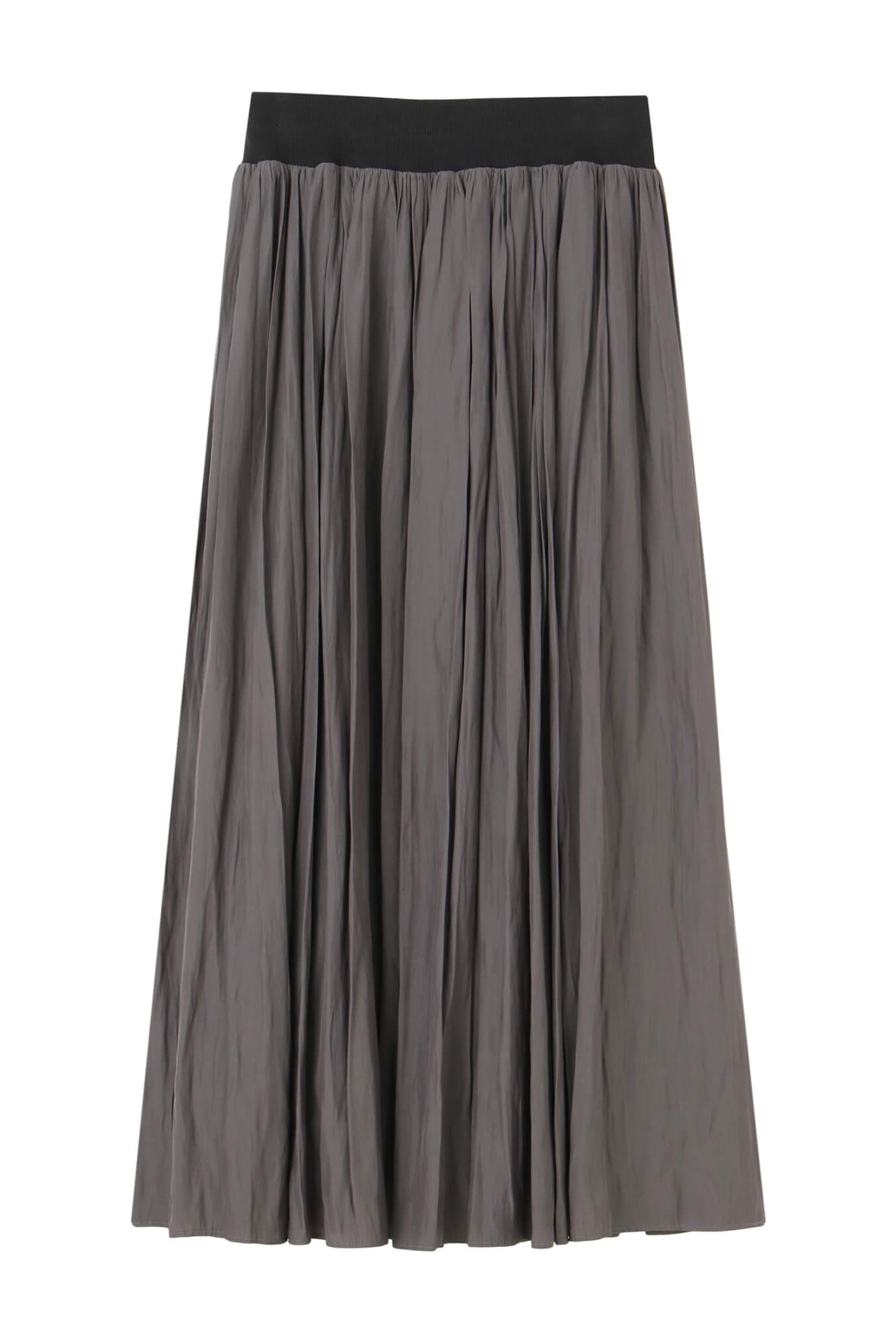 Waist Rib Gathered Skirt