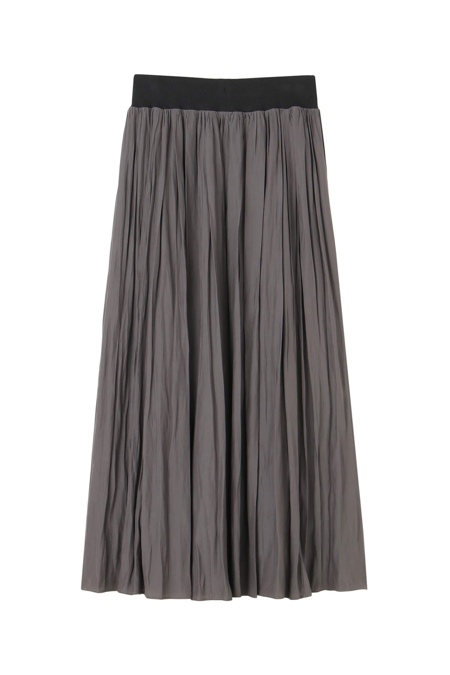 Waist Rib Gathered Skirt