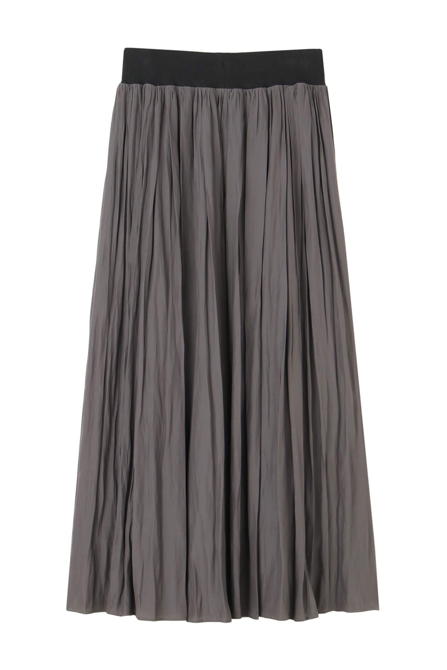 Waist Rib Gathered Skirt