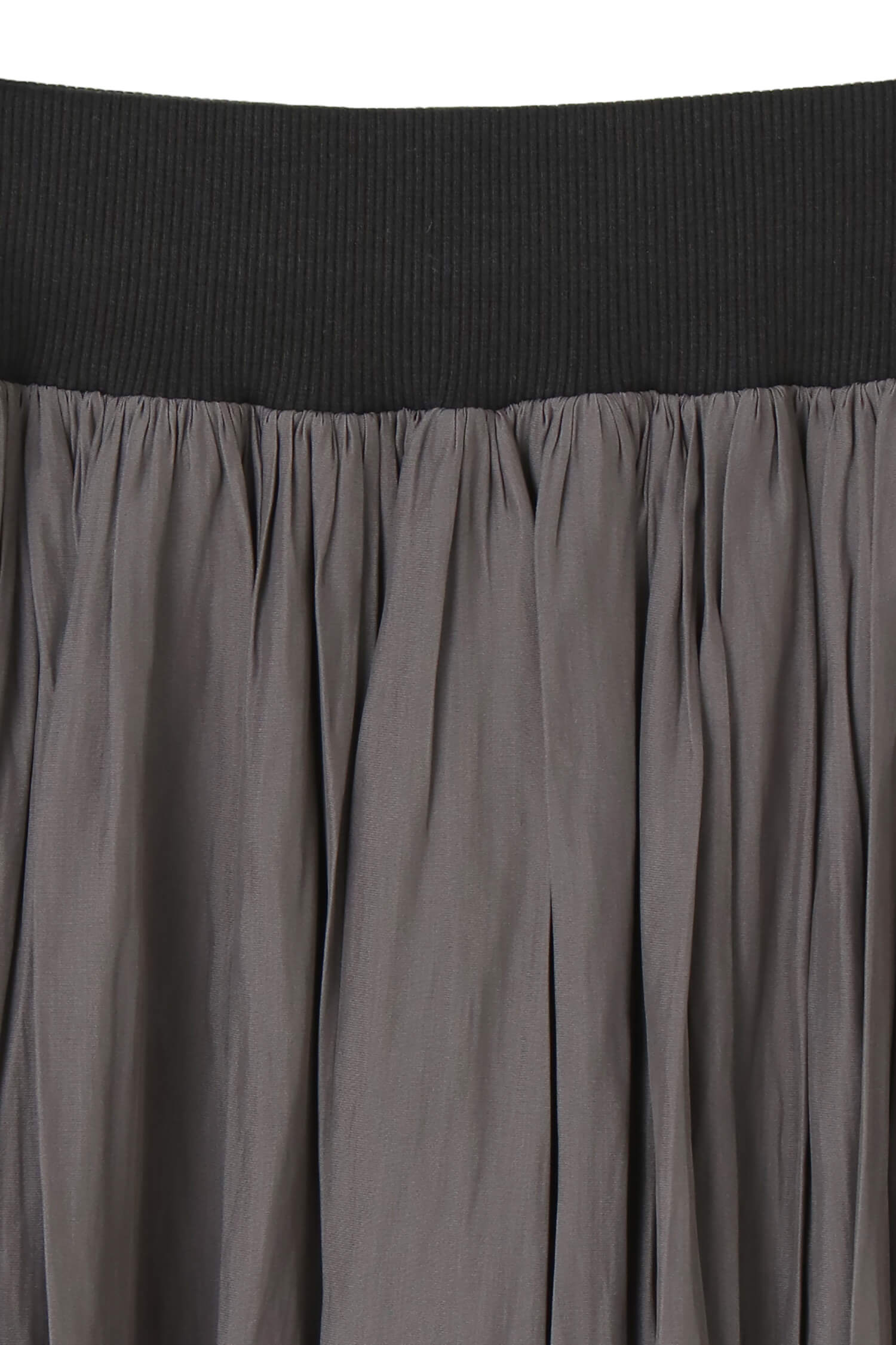 Waist Rib Gathered Skirt