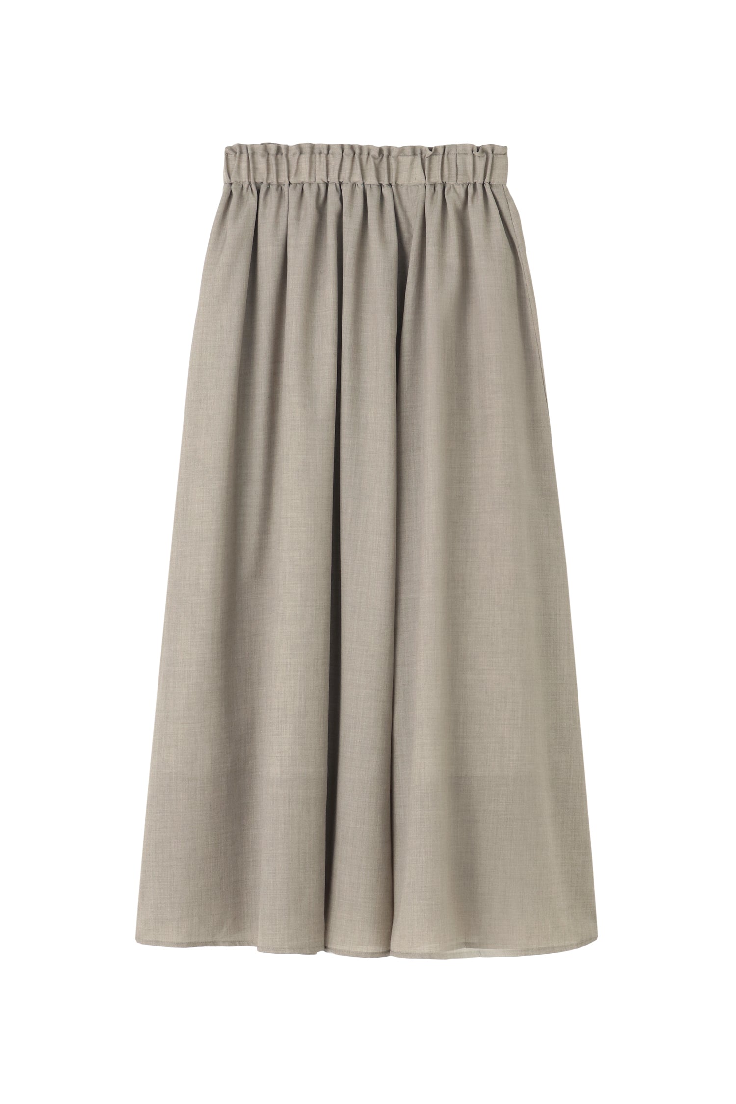 Fine Wool Gathered Skirt