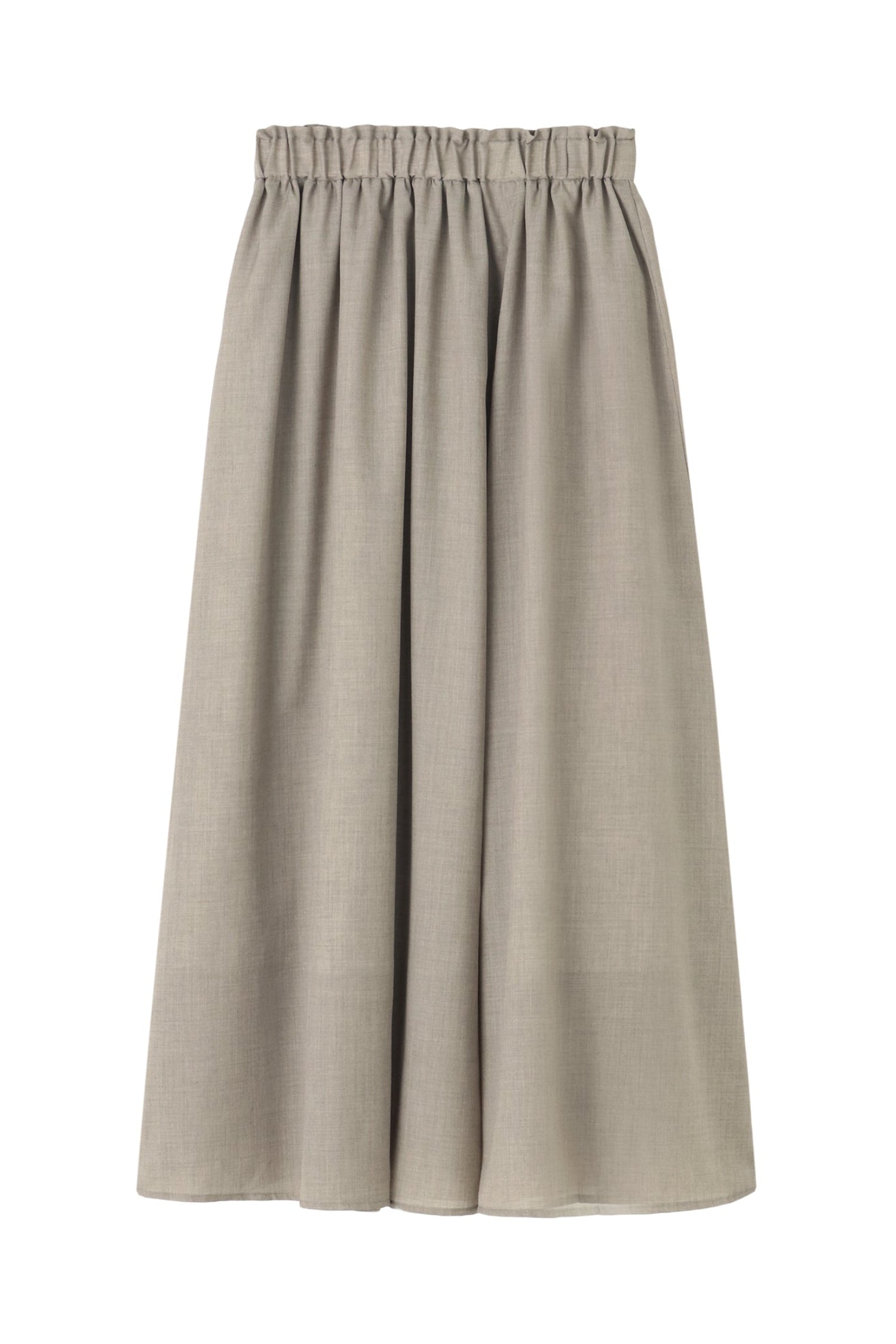 Fine Wool Gathered Skirt