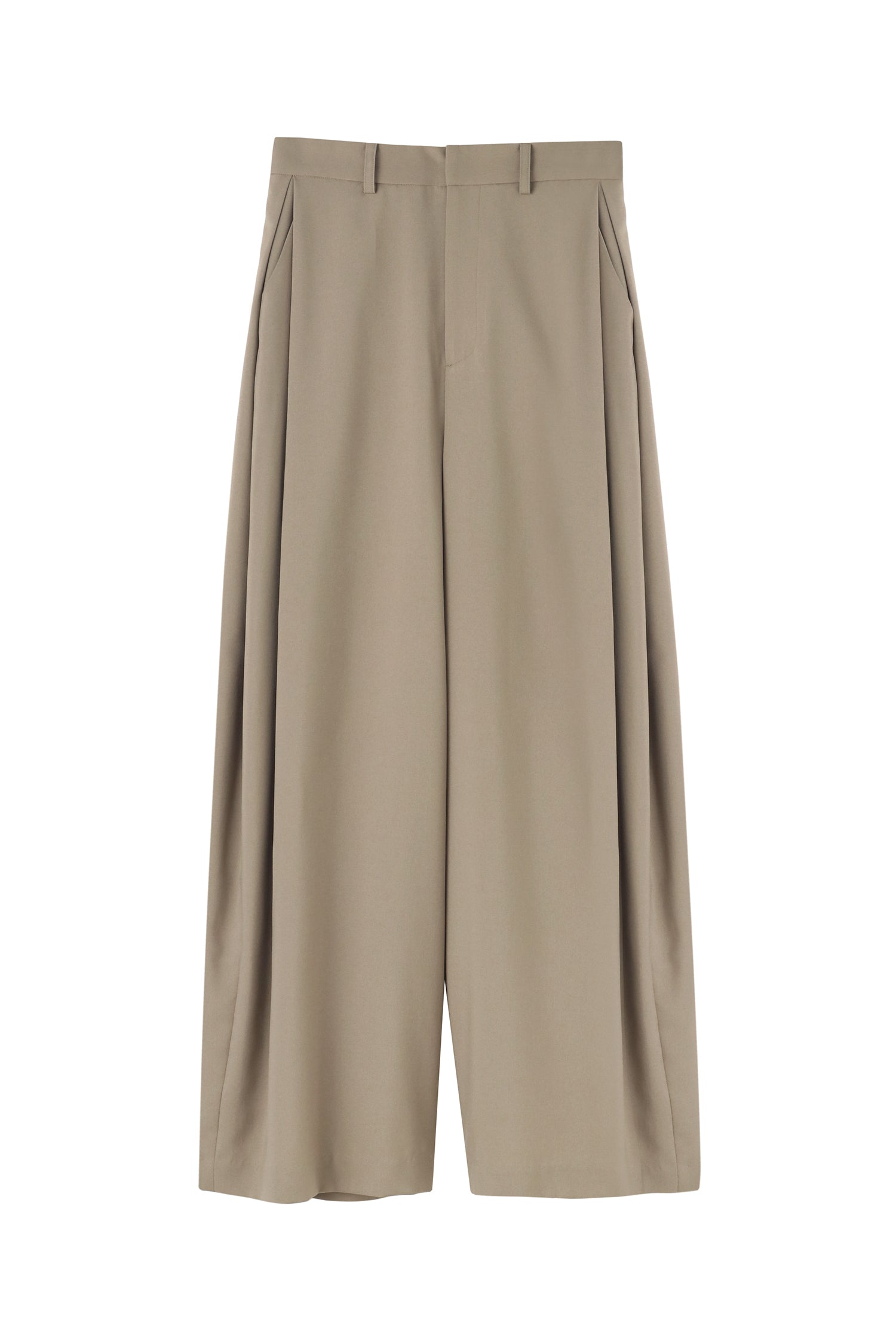 Side-Tuck Wide Pants