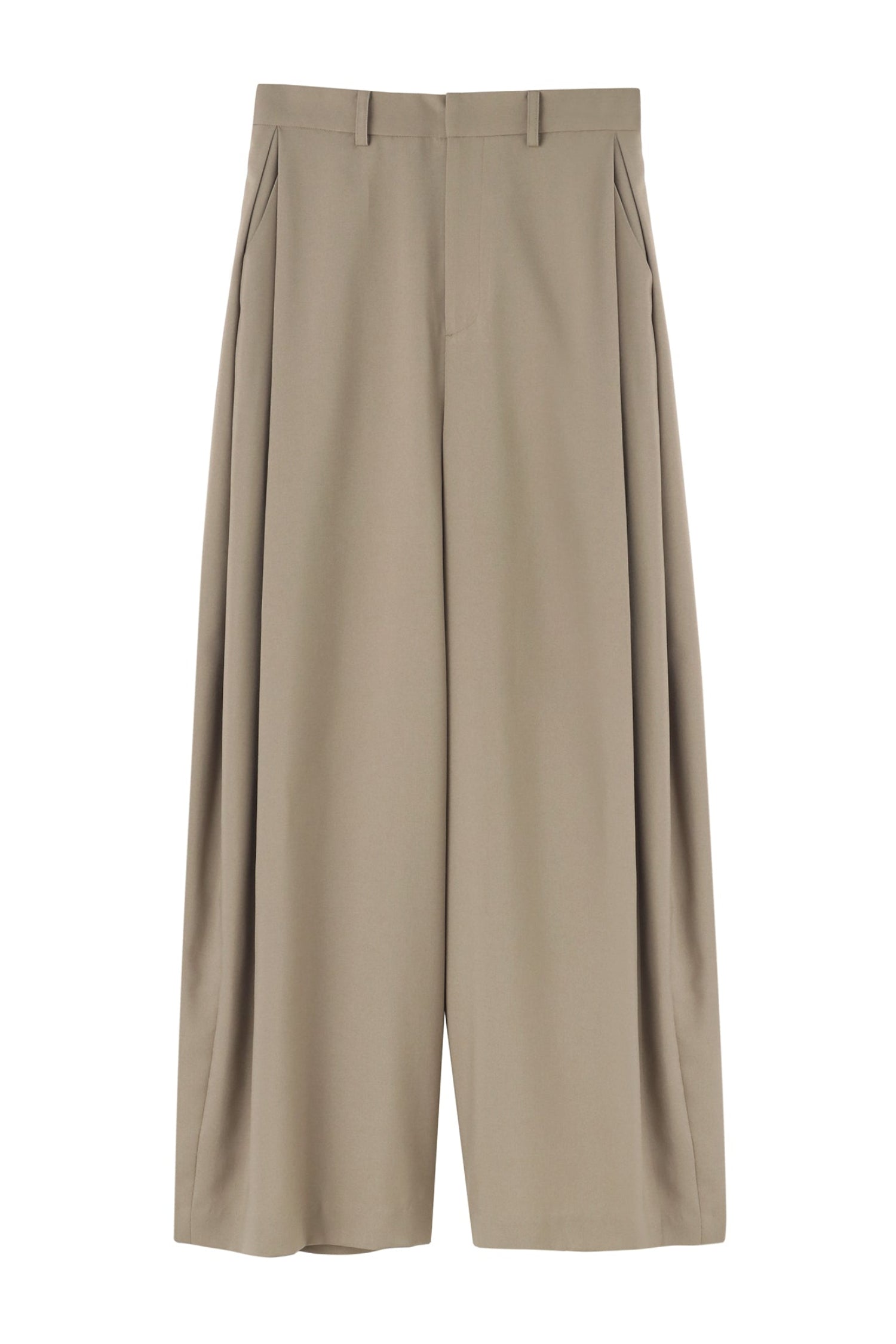 Side-Tuck Wide Pants