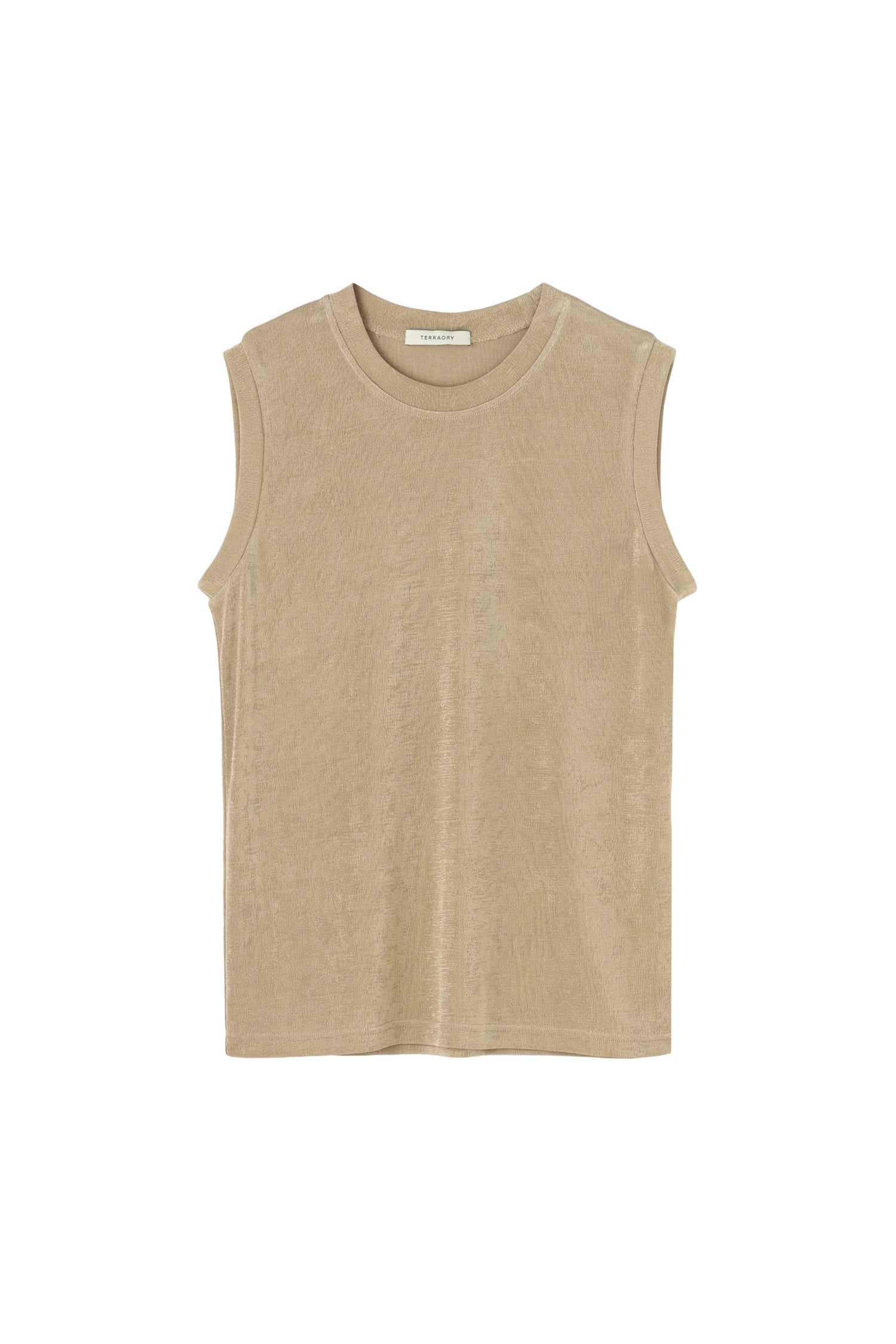 Shiny Sleeveless Tops