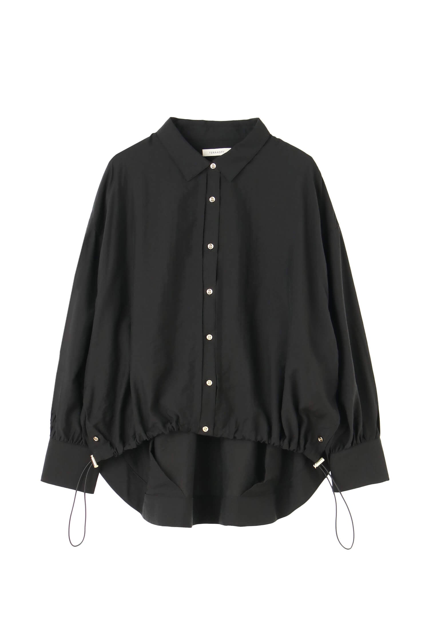 Sheer Collar Spindle Shirt