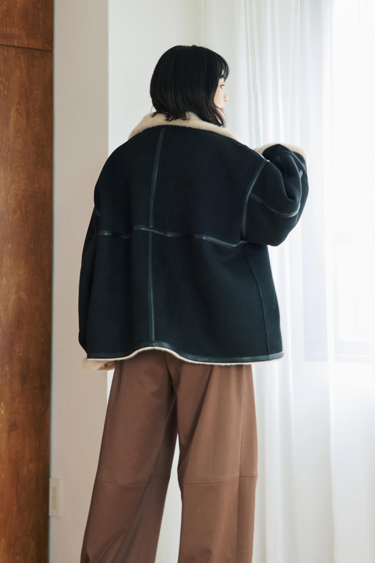 Fake Mouton Short Coat