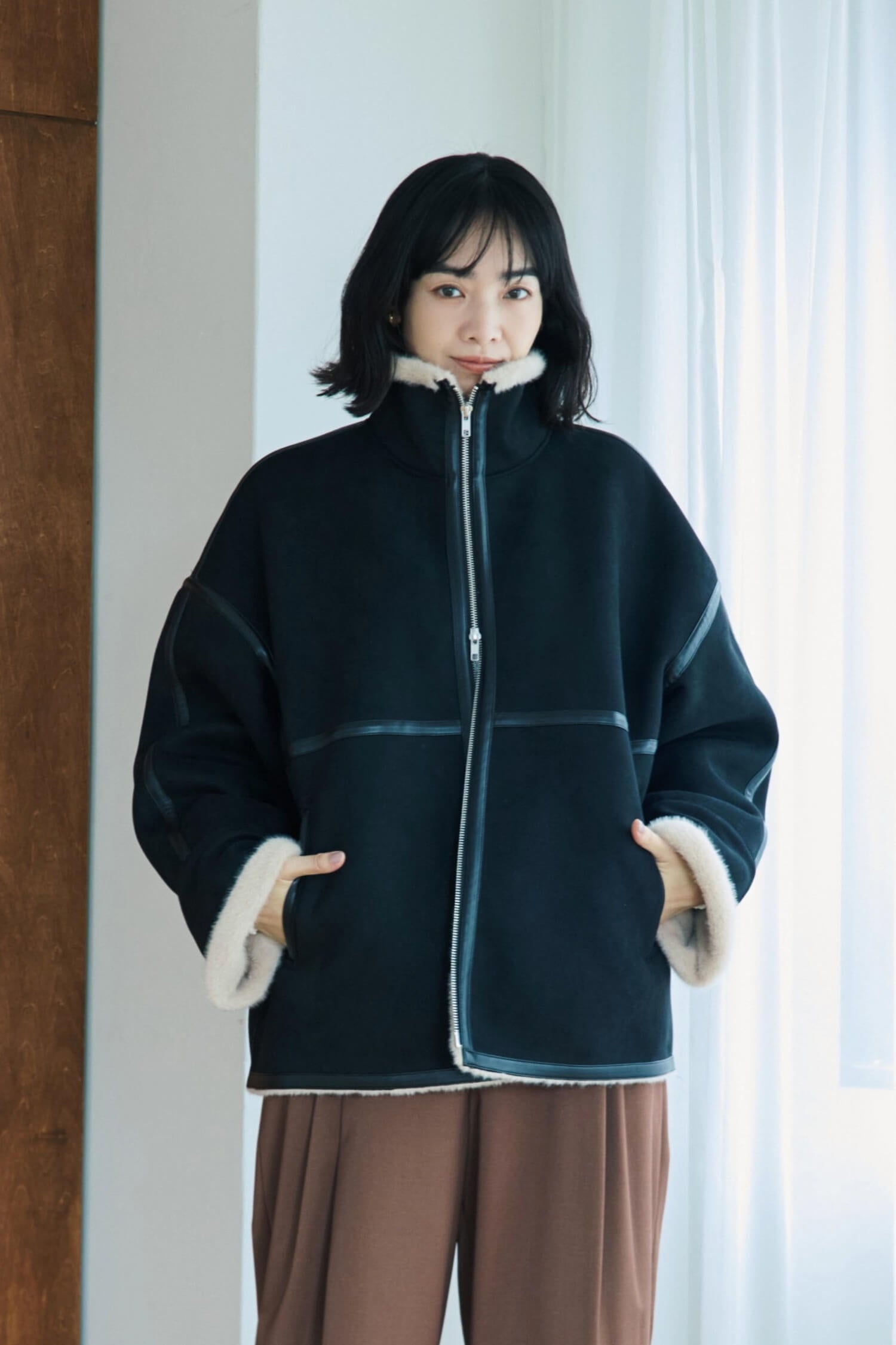 Fake Mouton Short Coat