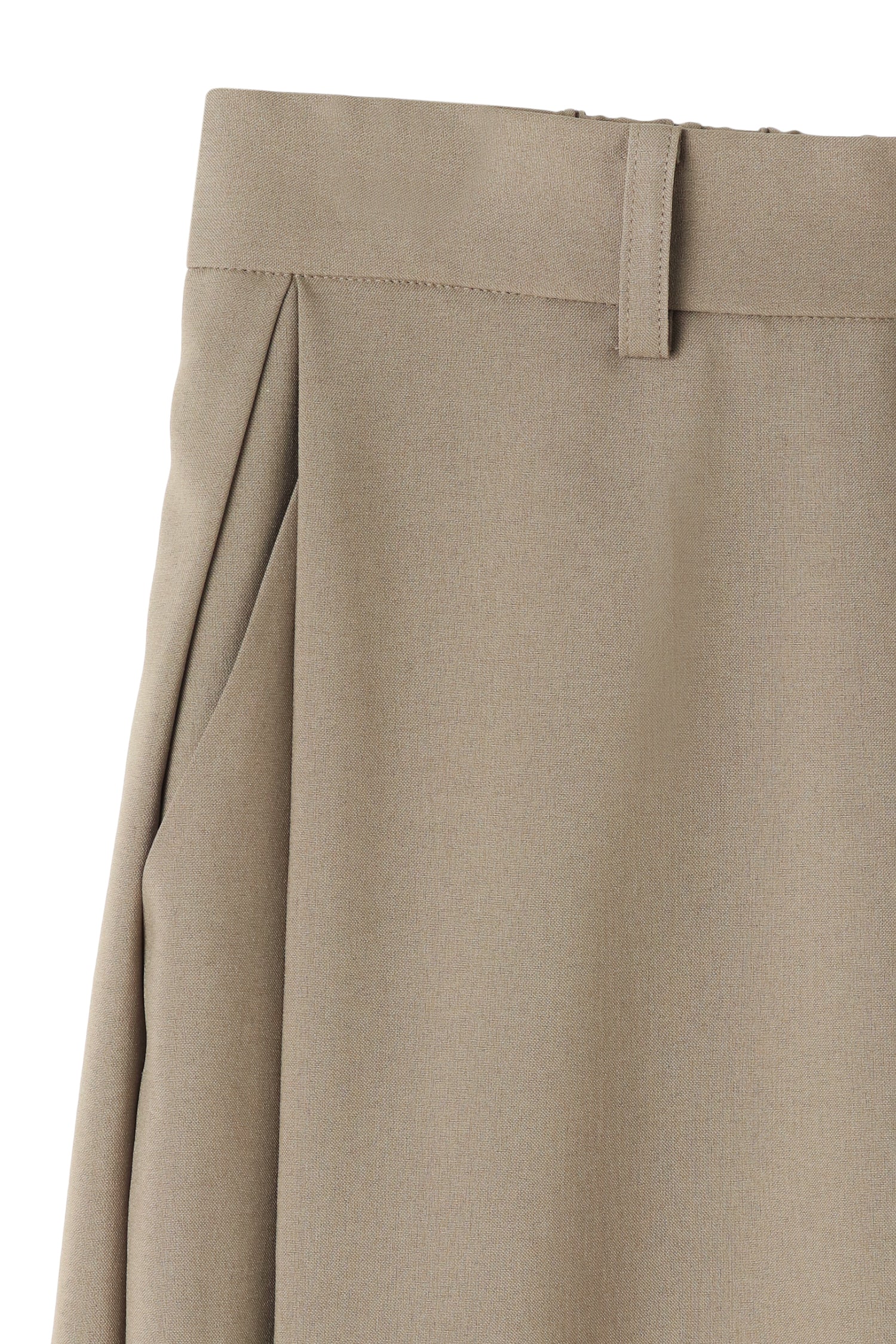 Side-Tuck Wide Pants