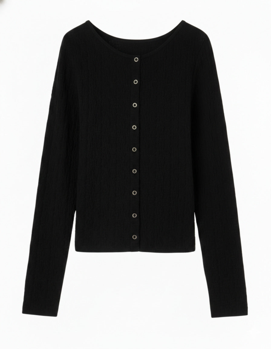 Crinkle Fabric Pullover